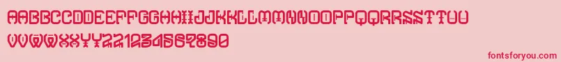 TypodikaRegular Font – Red Fonts on Pink Background