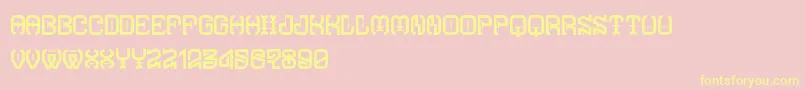 TypodikaRegular Font – Yellow Fonts on Pink Background