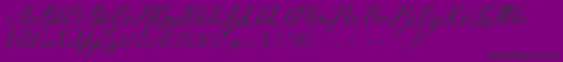 Mottingham Demo Font – Black Fonts on Purple Background