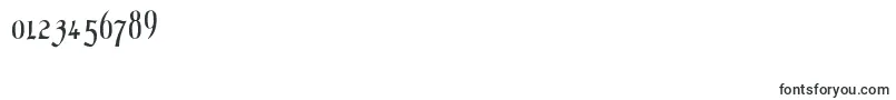 フォントMottisfont No 1 – 数字と数値のためのフォント