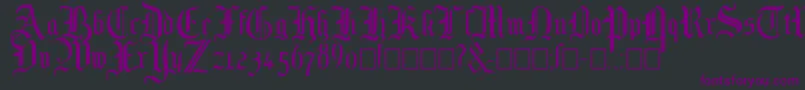 Mottisfont No 1 Font – Purple Fonts on Black Background