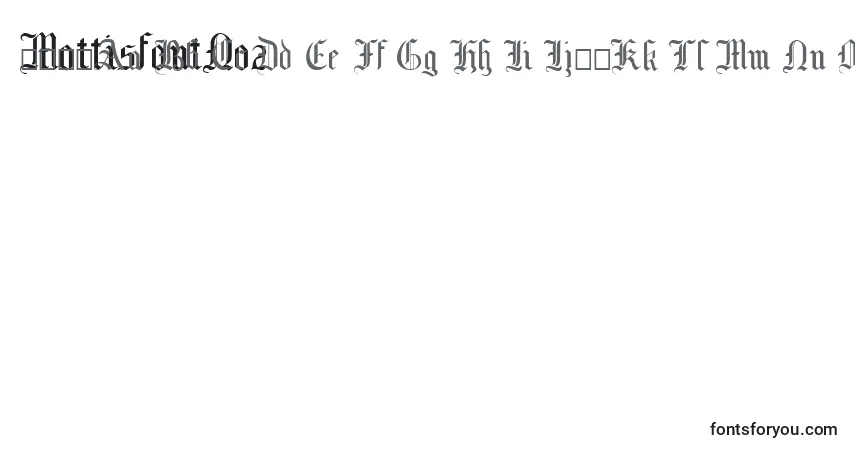 Fuente MottisfontNo2 (135002) - alfabeto, números, caracteres especiales