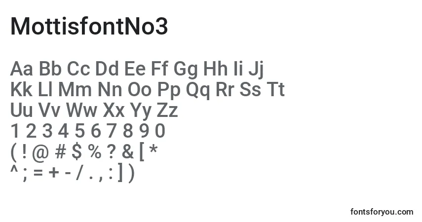 Schriftart MottisfontNo3 (135003) – Alphabet, Zahlen, spezielle Symbole