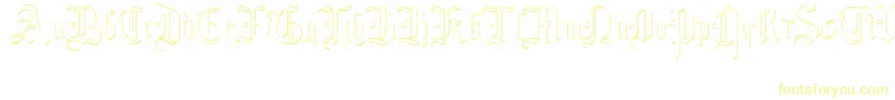 MottisfontNo4-Schriftart – Gelbe Schriften