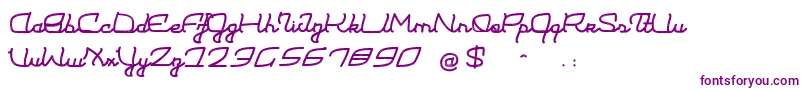 Moulin Rouge Font – Purple Fonts on White Background