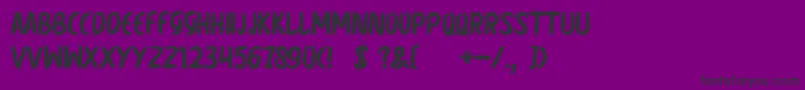 mountain Font – Black Fonts on Purple Background