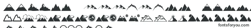 Mountain-Schriftart – nyanja Schriften