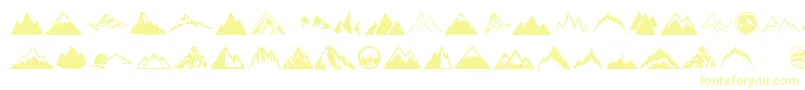 Mountain Font – Yellow Fonts