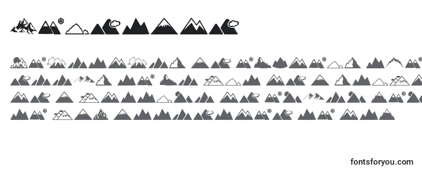 Przegląd czcionki Mountain (135008)