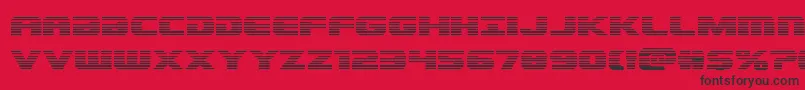 Dekarangergrad Font – Black Fonts on Red Background