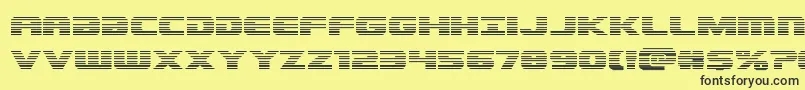 Dekarangergrad Font – Black Fonts on Yellow Background