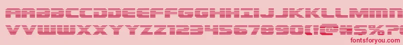 Dekarangergrad-Schriftart – Rote Schriften auf rosa Hintergrund