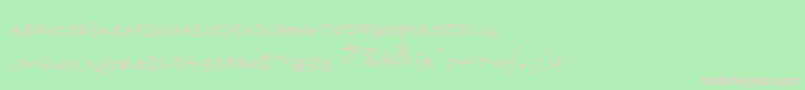 MouseGrafitty Font – Pink Fonts on Green Background