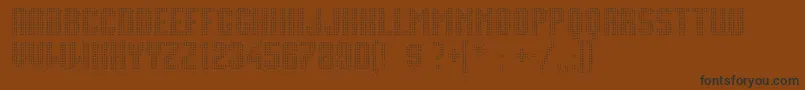 Movie Star Font – Black Fonts on Brown Background