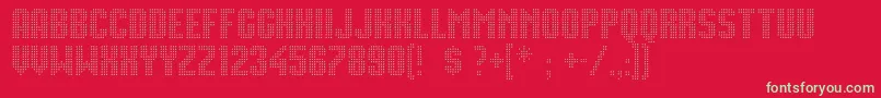Movie Star Font – Green Fonts on Red Background