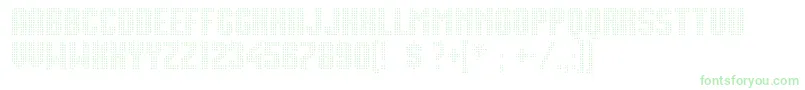 Movie Star Font – Green Fonts on White Background