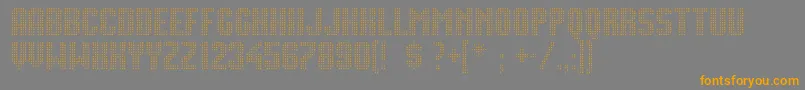Movie Star Font – Orange Fonts on Gray Background