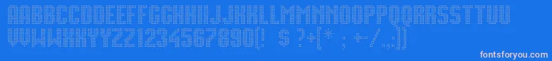 Movie Star Font – Pink Fonts on Blue Background