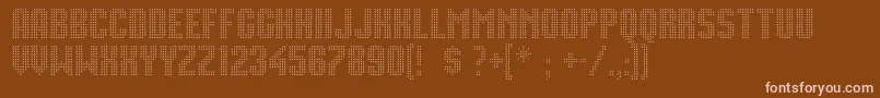 Movie Star Font – Pink Fonts on Brown Background