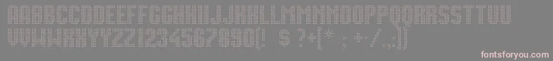 Movie Star Font – Pink Fonts on Gray Background