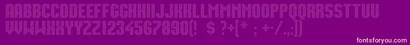 Movie Star Font – Pink Fonts on Purple Background