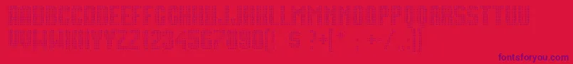Movie Star Font – Purple Fonts on Red Background