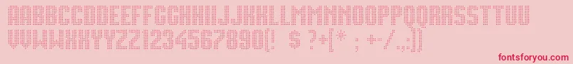 Movie Star Font – Red Fonts on Pink Background