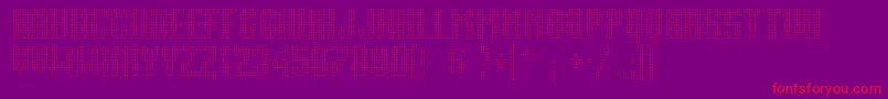 Movie Star Font – Red Fonts on Purple Background