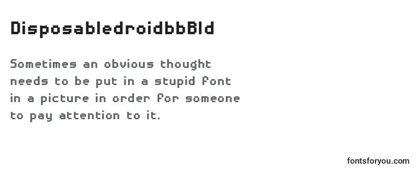 Шрифт DisposabledroidbbBld