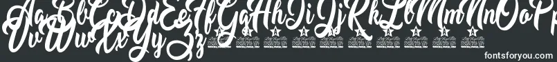 Moving Star Personal Use Font – White Fonts