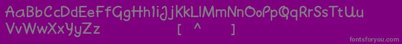 Moyudan Demo Font – Gray Fonts on Purple Background