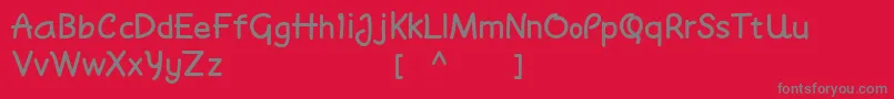 Moyudan Demo Font – Gray Fonts on Red Background