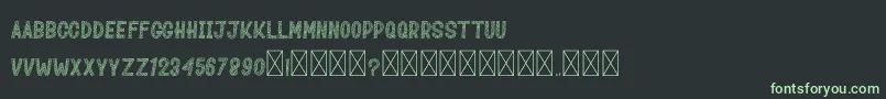 MozaikDuren Font – Green Fonts on Black Background