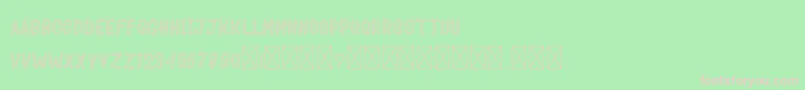 MozaikDuren Font – Pink Fonts on Green Background