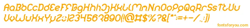 Mozzie Bold Italic-Schriftart – Orangefarbene Schriften