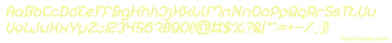 Police Mozzie Bold Italic – polices jaunes