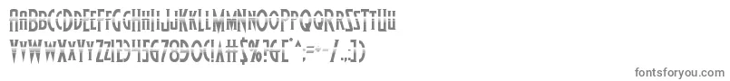 フォントWolfsbane2half – 白い背景に灰色の文字