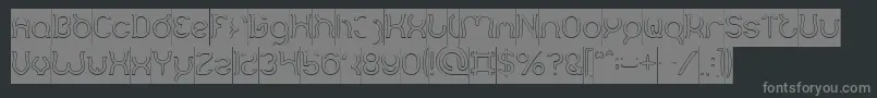 Mozzie Hollow Inverseフォントについての詳細 フォントMozzie Hollow Inverse – 黒い背景に灰色の文字