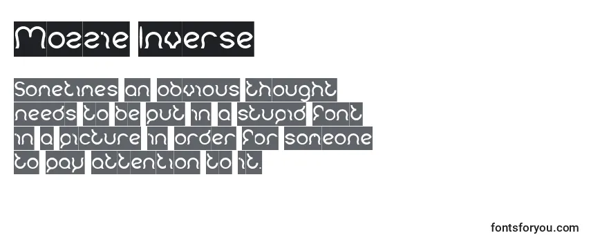 Mozzie Inverse Font