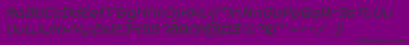 Mozzie Italic Font – Black Fonts on Purple Background