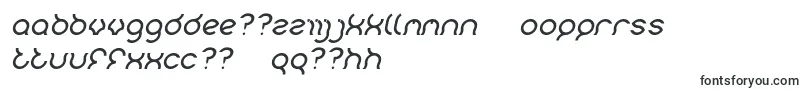 Fonte Mozzie Italic – fontes uzbeques