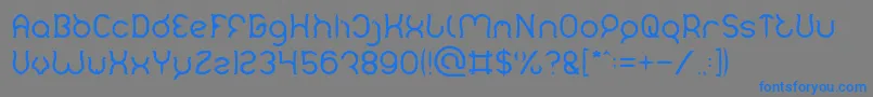 Mozzie Light-Schriftart – Blaue Schriften auf grauem Hintergrund