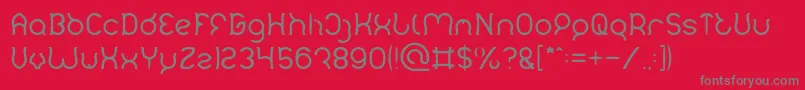 Mozzie Light-Schriftart – Graue Schriften auf rotem Hintergrund