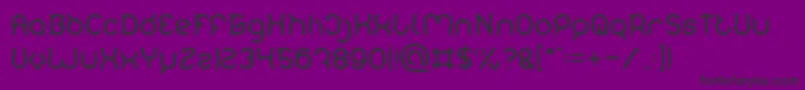 Mozzie Font – Black Fonts on Purple Background