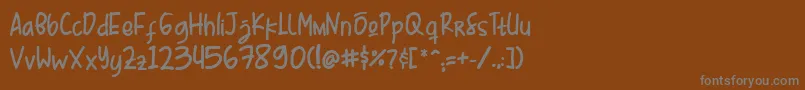 En savoir plus sur la police Mr Kebab Demo Script Font Police Mr Kebab Demo Script Font – polices grises sur fond brun