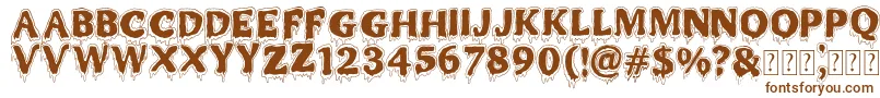 MR MONSTAR Font – Brown Fonts on White Background