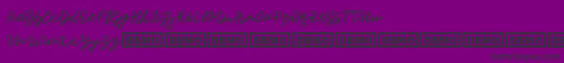 Mr Monty Font – Black Fonts on Purple Background