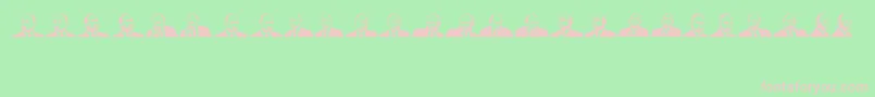 Mr Putin Font – Pink Fonts on Green Background