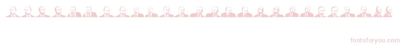 Mr Putin Font – Pink Fonts on White Background