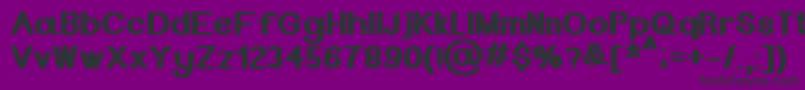 フォントMrBold – 紫の背景に黒い文字